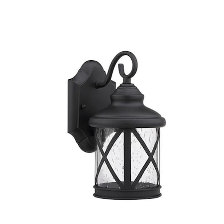 Chloe Lighting Chloe CH25041BK11-OD1 11 in. Lighting Milania Adora Transitional 1 Light Black Outdoor Wall Sconce - Textured Black CH25041BK11-OD1